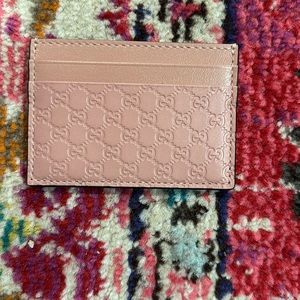 Authentic Pink Gucci Cardholder